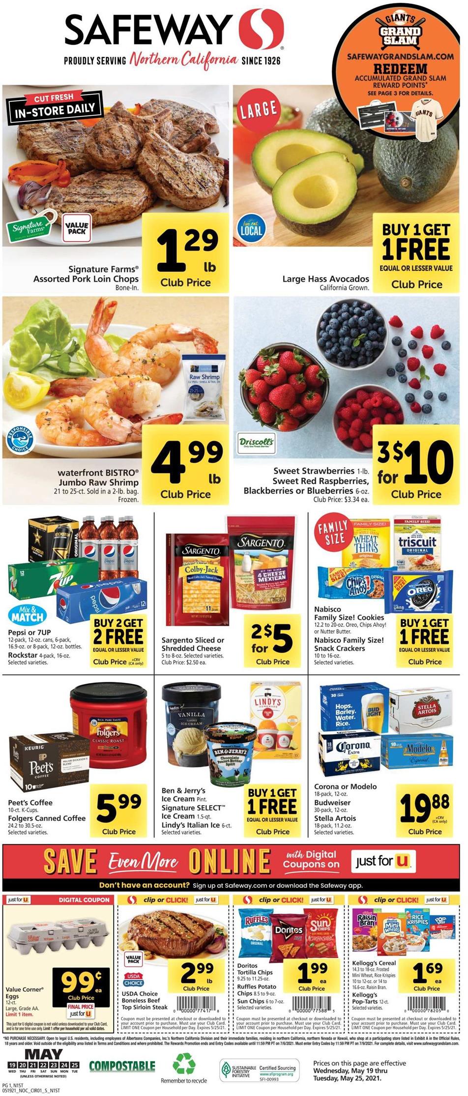 Safeway Weekly Ad May 19 - 25, 2021 - WeeklyAds2