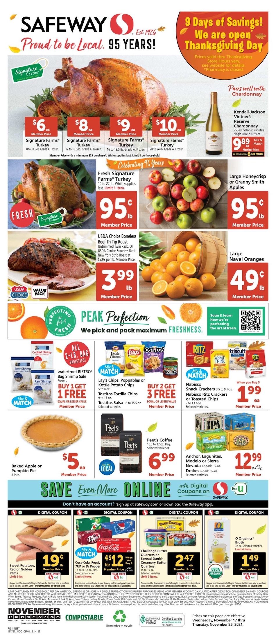 Safeway Weekly Ad Nov 17 25, 2021 WeeklyAds2