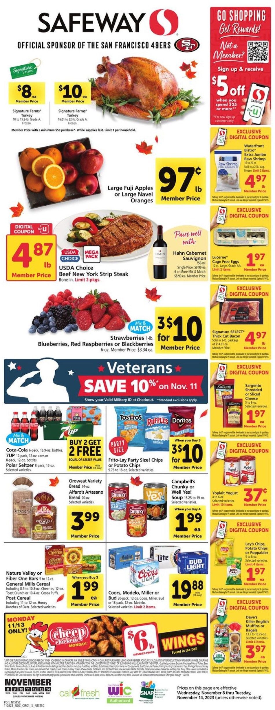 Safeway Weekly Ad Nov 8 14, 2023 WeeklyAds2