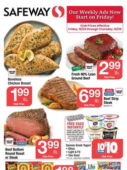 Safeway Weekly Ad Oct 28 - Nov 3, 2020
