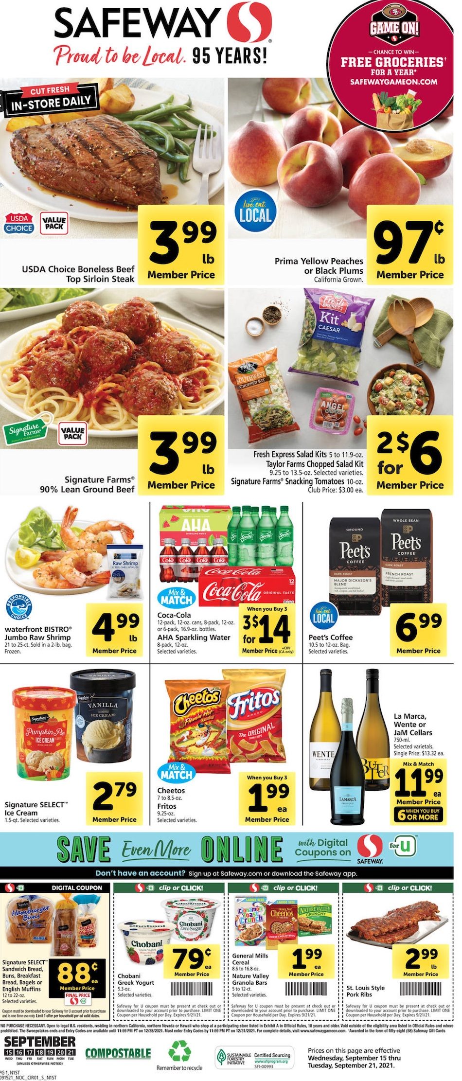 Safeway Weekly Ad Sep 15 - 21, 2021 - WeeklyAds2