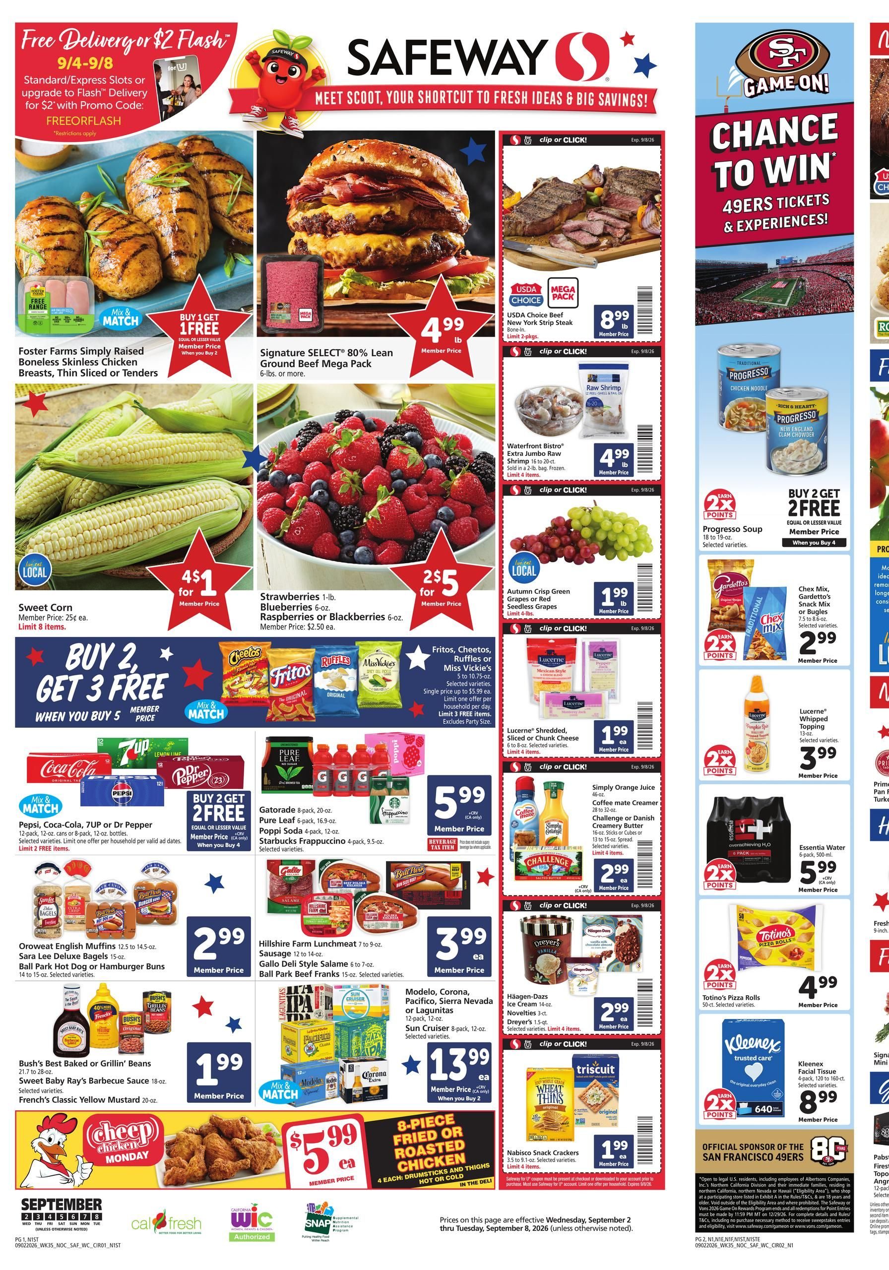 Safeway Weekly Ad September 2 - 8, 2026 page 1
