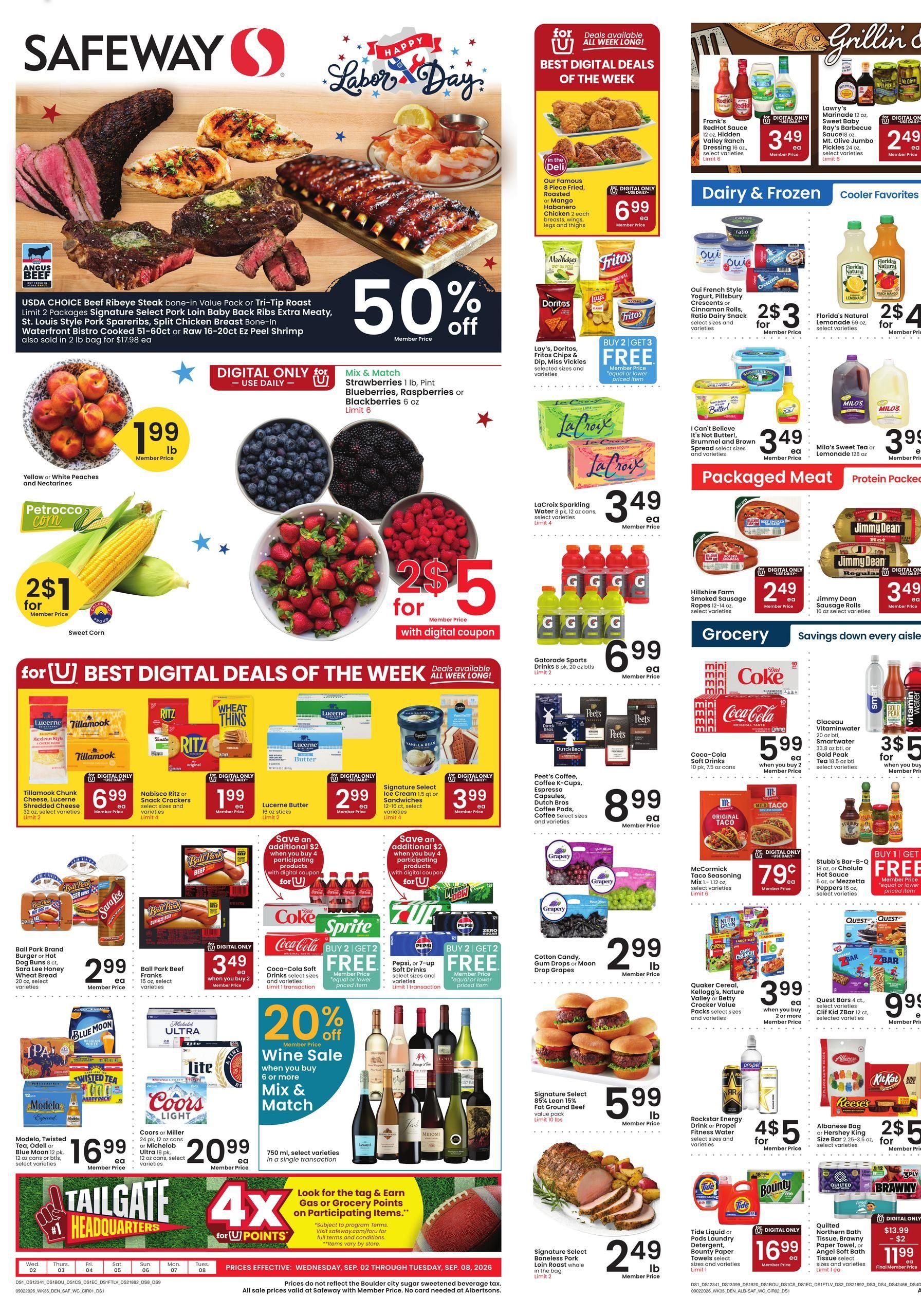 Safeway Weekly Ad September 2 - 8, 2026 page 1