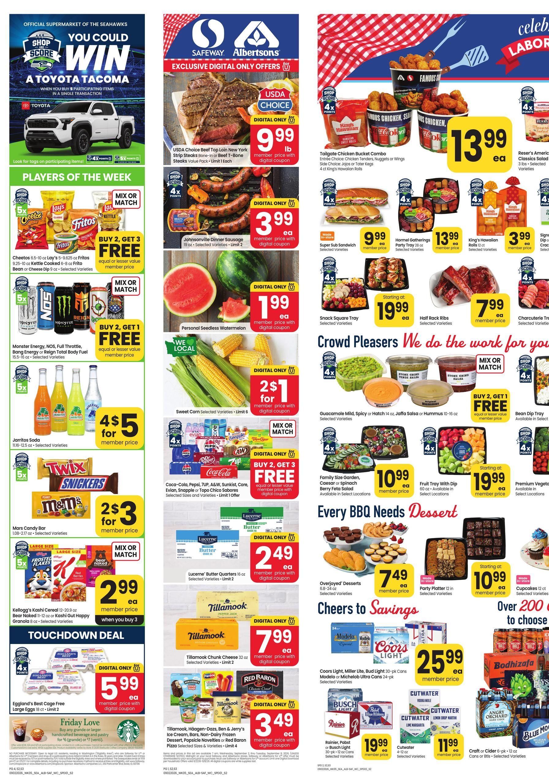 Safeway Weekly Ad September 2 - 8, 2026 page 1