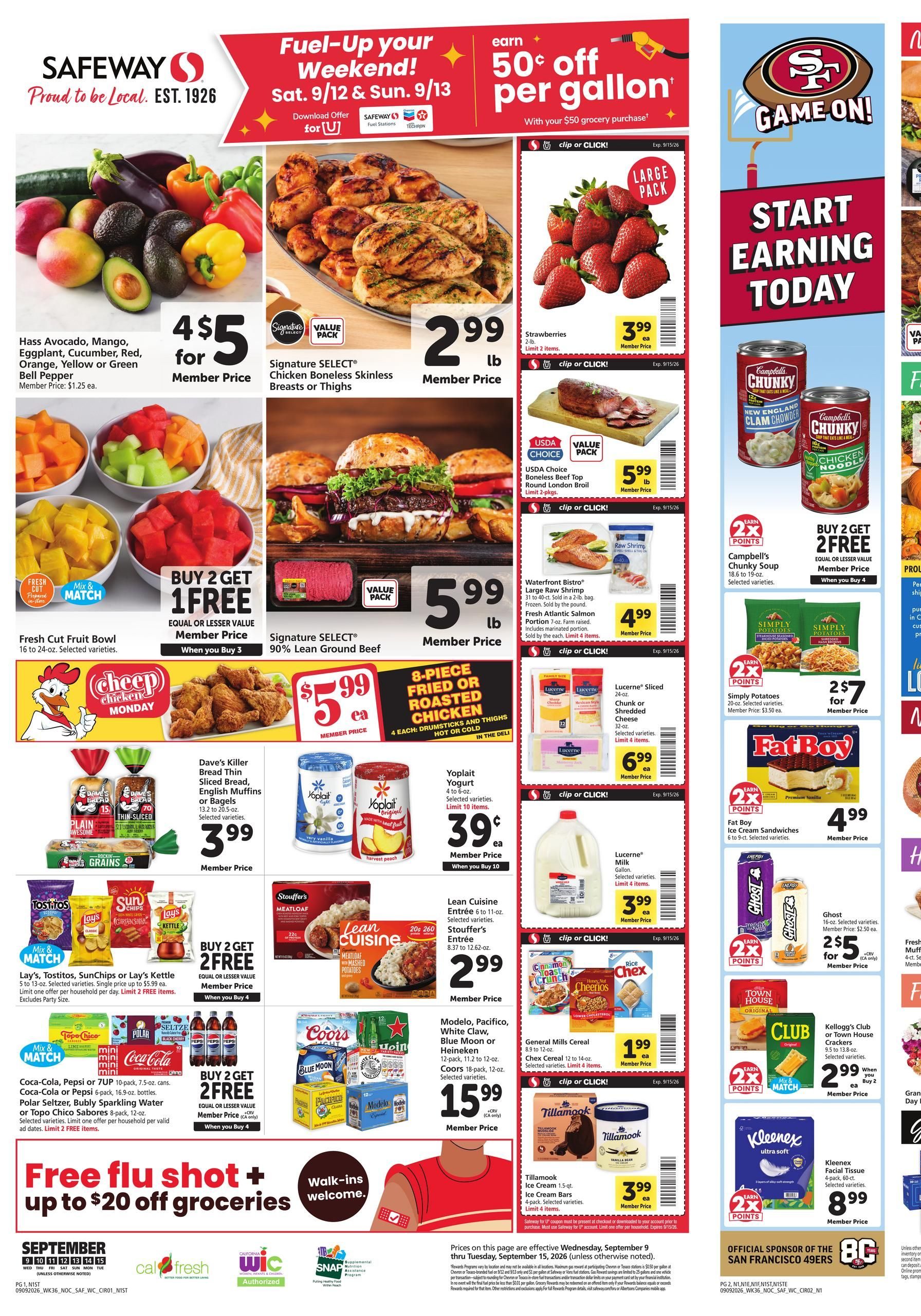 Safeway Weekly Ad September 9 - 15, 2026 page 1