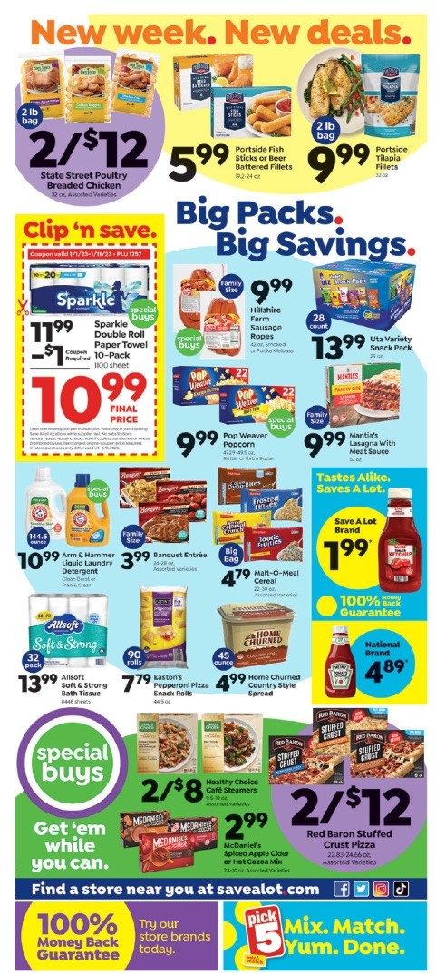 Save a Lot Weekly Ad Jan 4 - 10, 2023 - WeeklyAds2