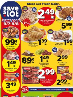 Save a Lot Weekly Ad Sep 8 - 14, 2024