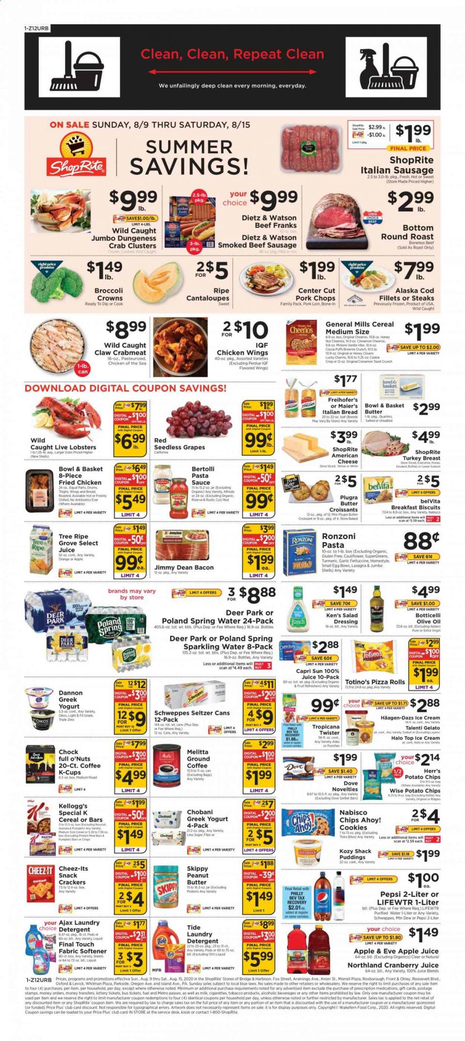 Shoprite Weekly Ad Aug 9 - 15, 2020 page 1