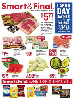 Smart and Final Ad Sep 2 - 8, 2020