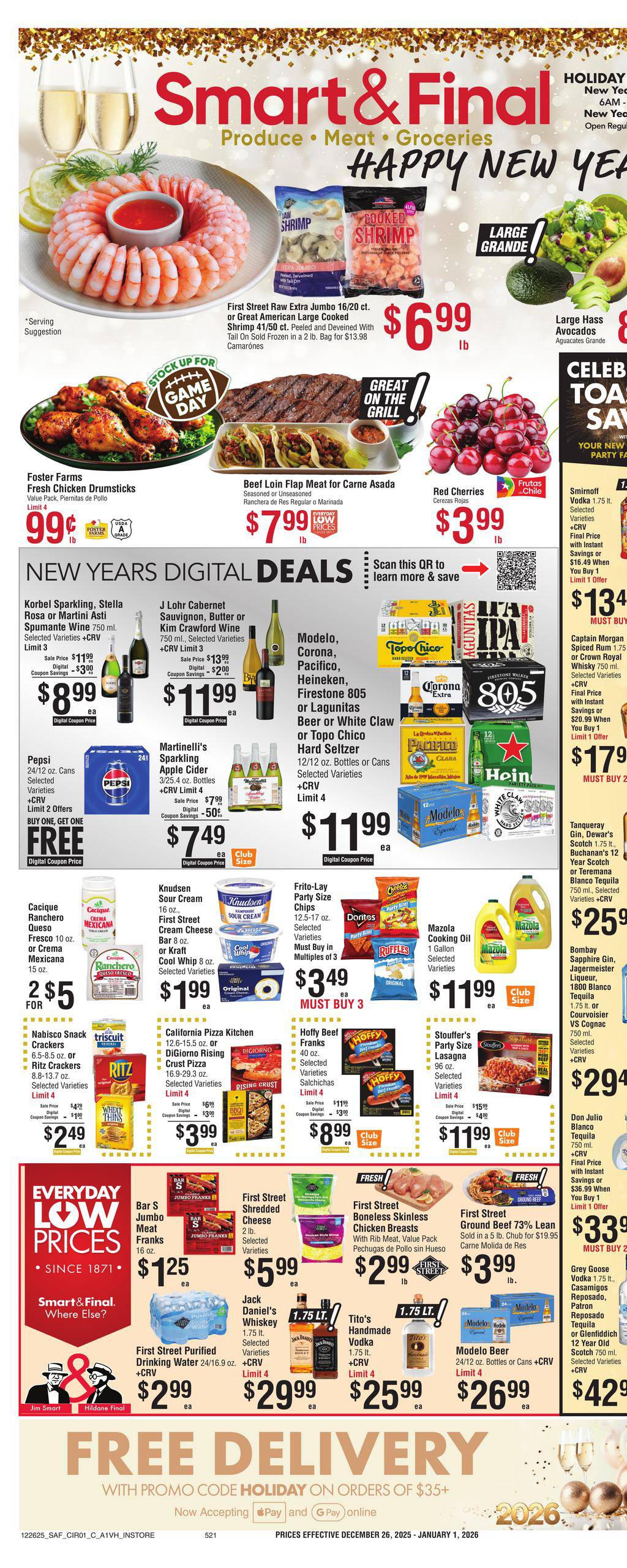 Smart and Final Weekly Ad December 26, 2025 - January 1, 2026 | WeeklyAds2