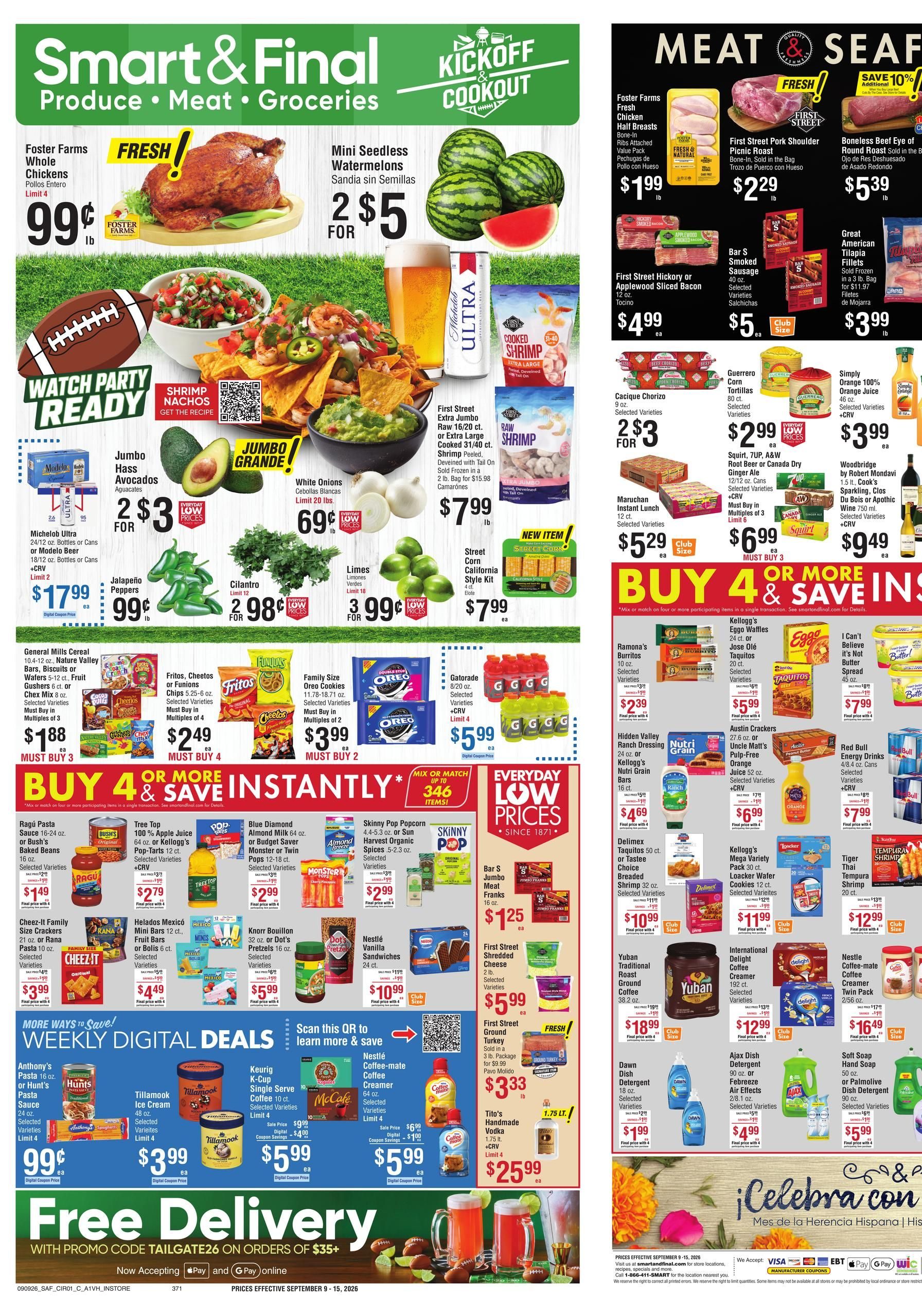 Smart & Final Weekly Ad September 9 - 15, 2026 page 1