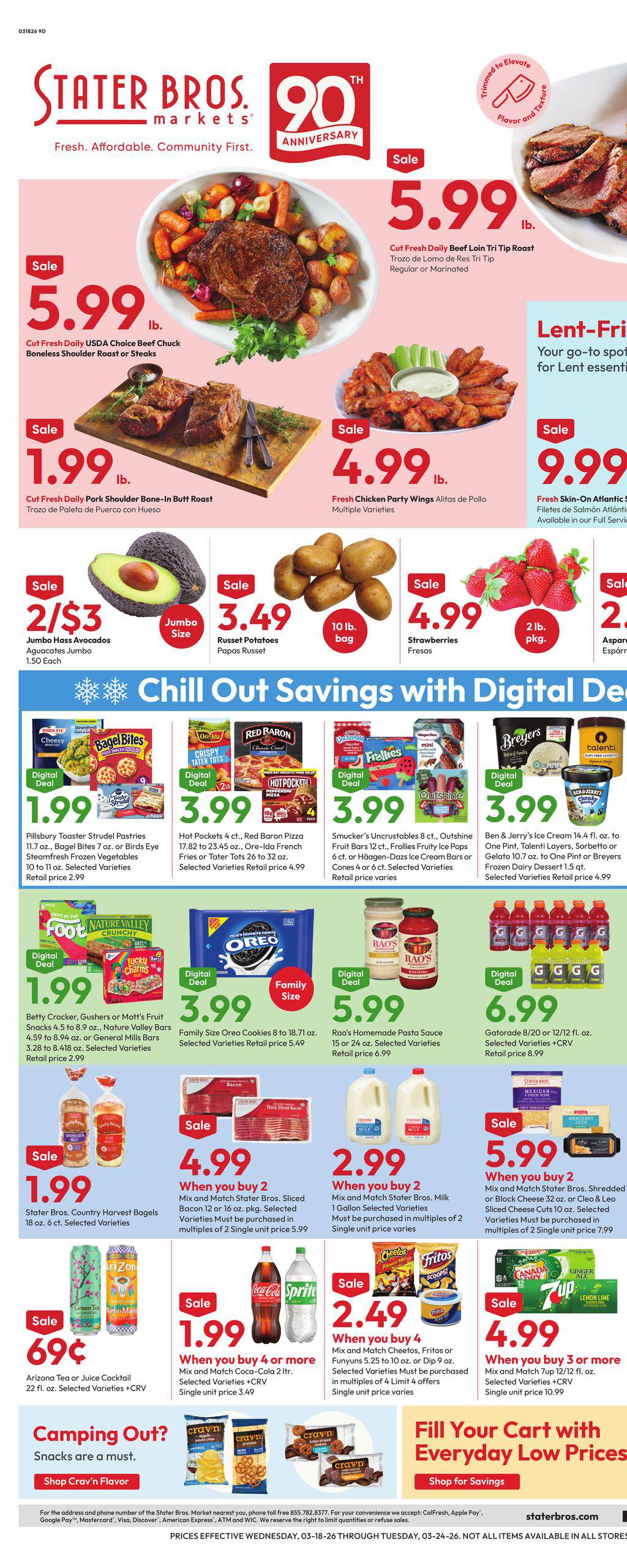 Stater Bros Ad Flyer March 18 - 24, 2026
