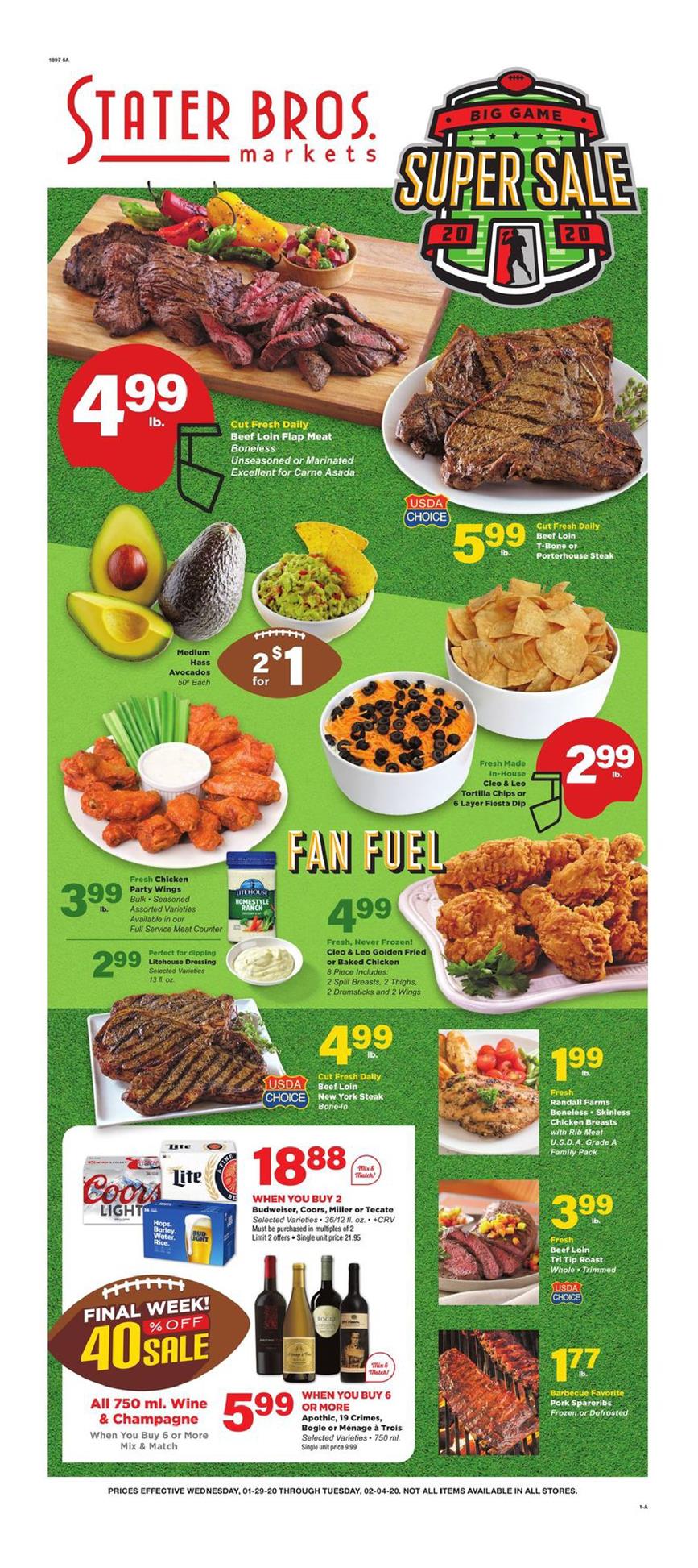 Stater Bros Ad Jan 29 Feb 4, 2020 WeeklyAds2