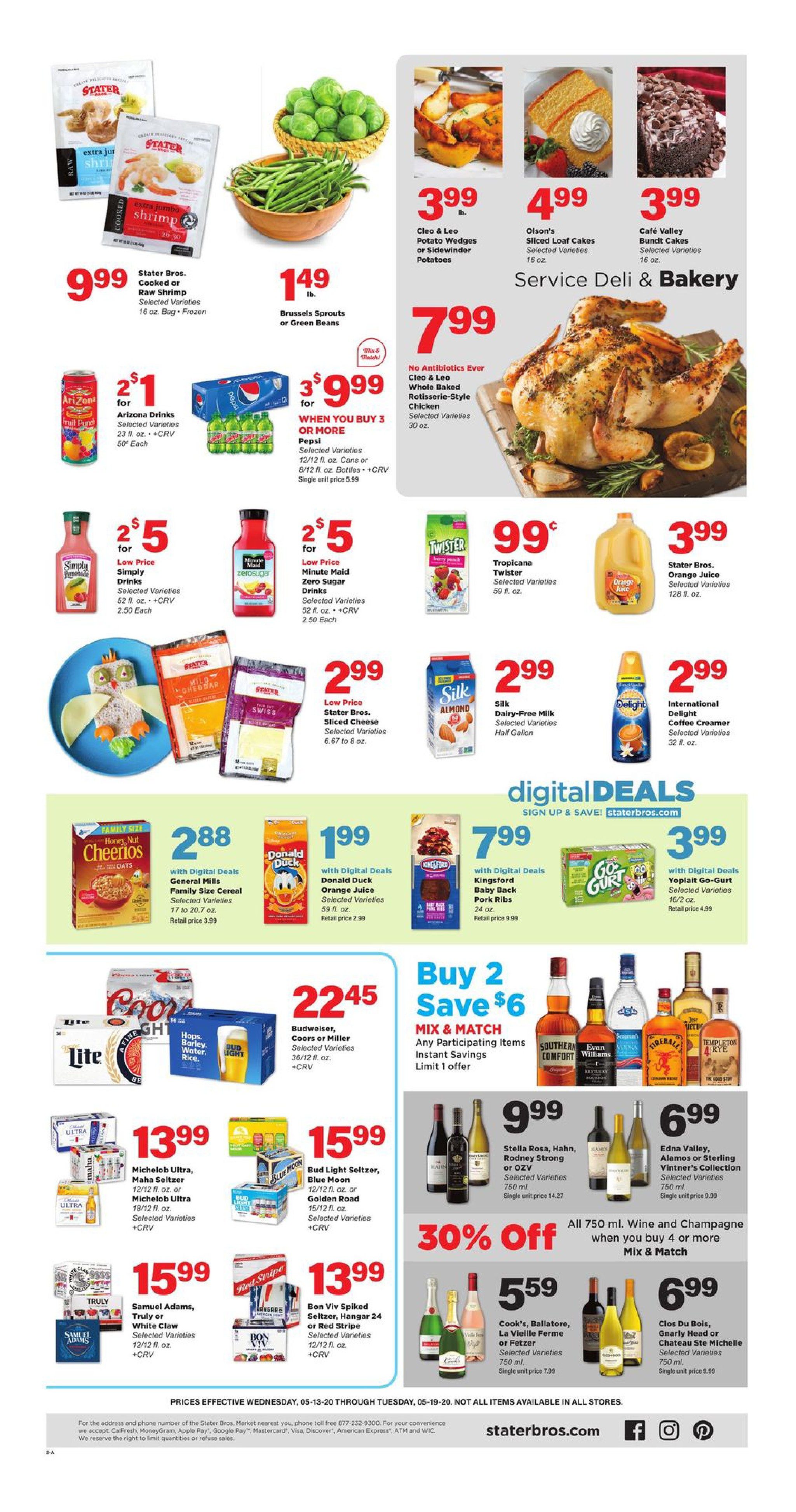 Stater Brothers Weekly Specials