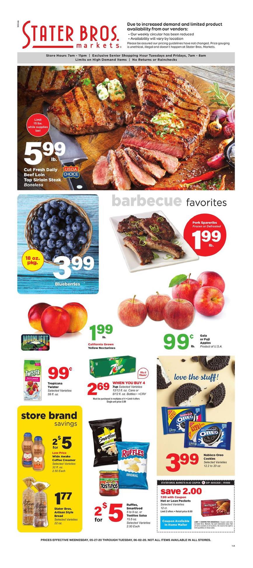 Stater Bros Ad May 27 Jun 2, 2020 WeeklyAds2