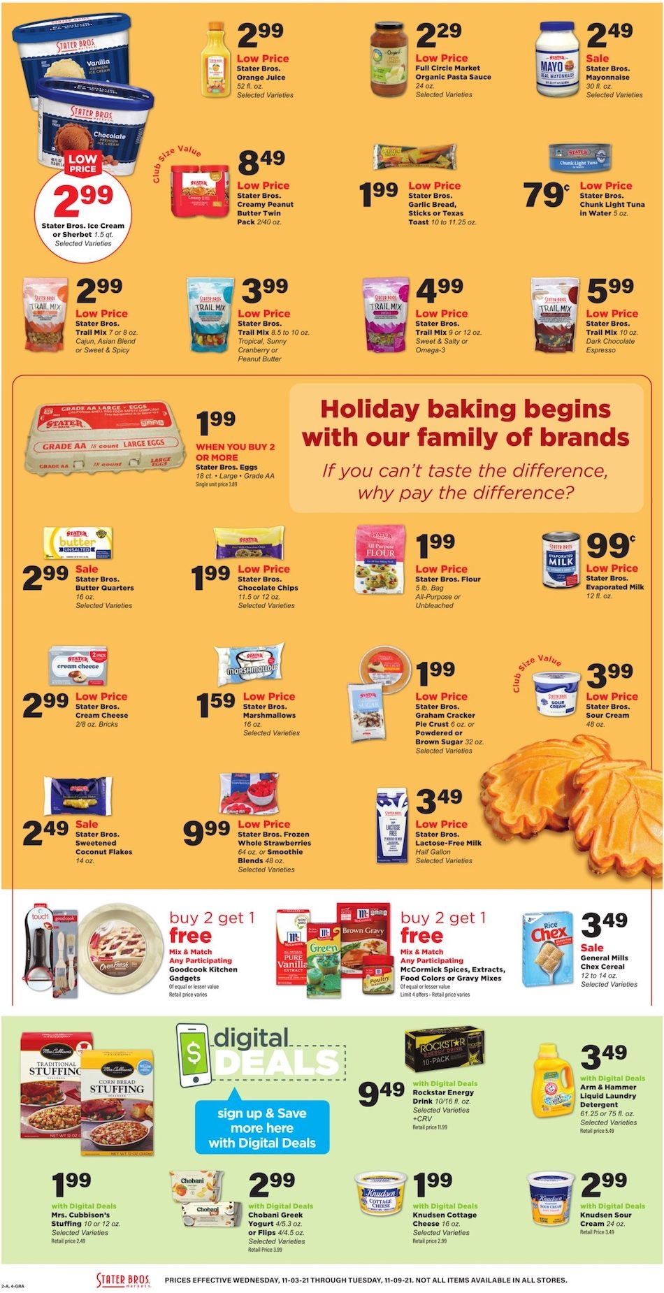 Stater Bros Ad Nov 3 9, 2021 WeeklyAds2