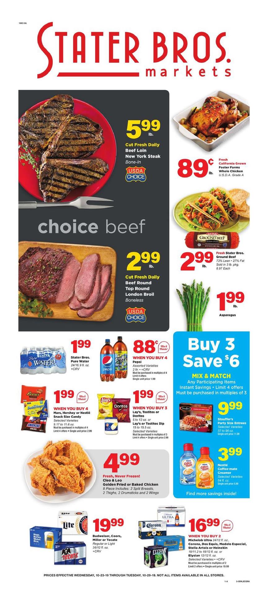 Stater Bros Ad Oct 23 29, 2019 WeeklyAds2