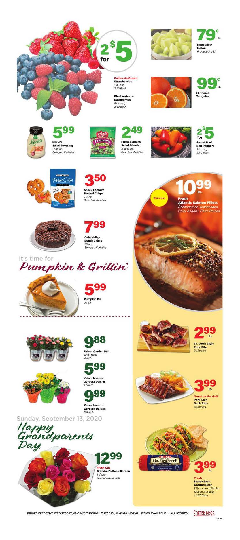 Stater Bros Ad Sep 9 15, 2020 WeeklyAds2