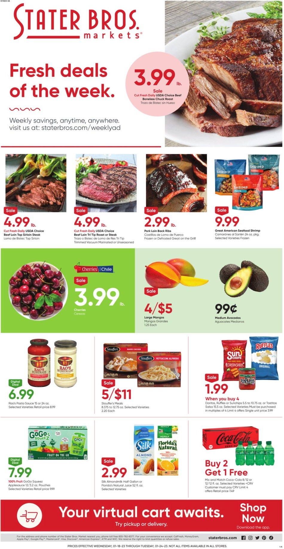 Stater Bros Weekly Ad Sale Jan 18 24, 2023 WeeklyAds2
