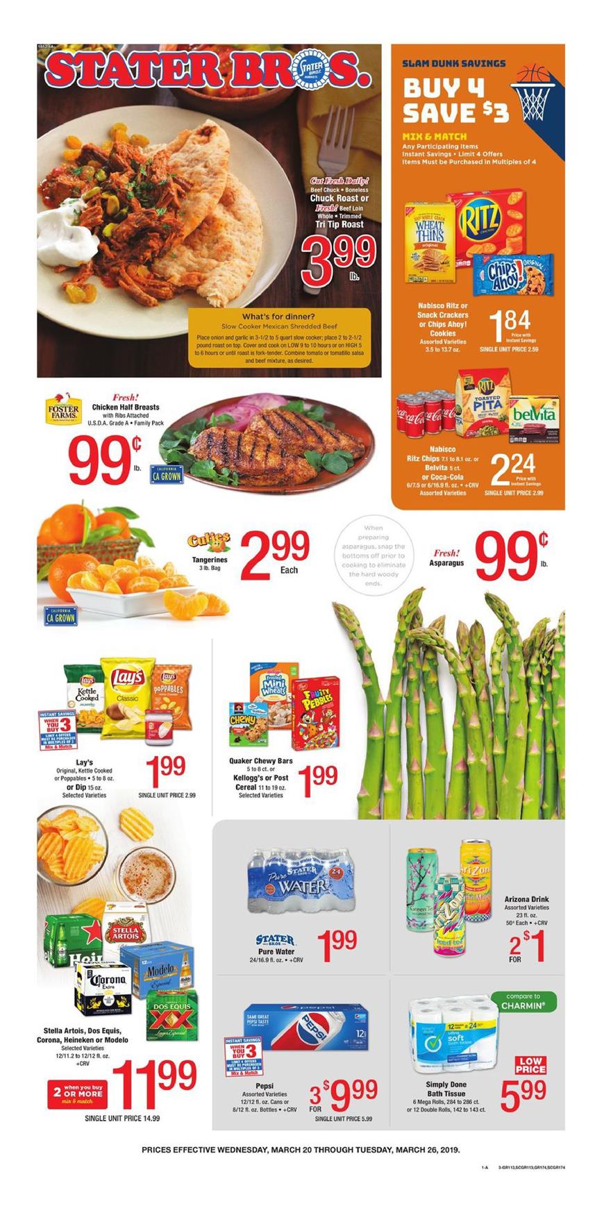 Stater Bros Weekly Ad Mar 20 - 26, 2019 - WeeklyAds2