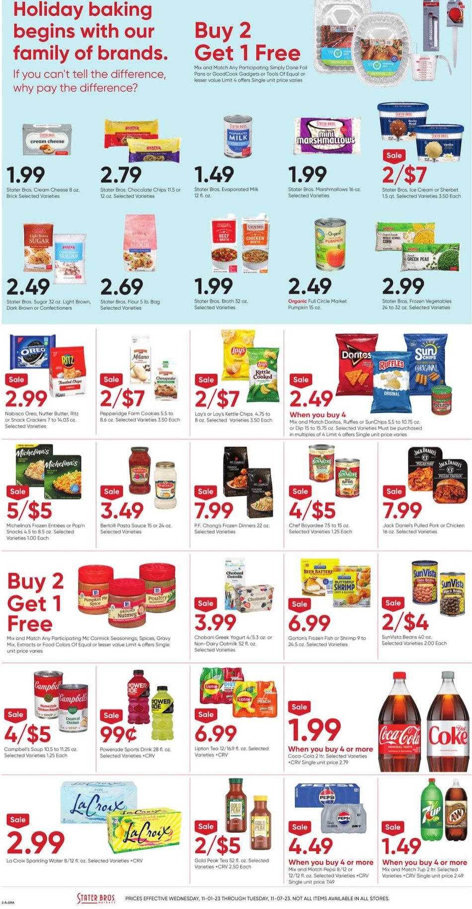 Stater Bros Weekly Ad Nov 1 - 7, 2023 - WeeklyAds2