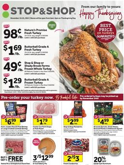 Stop & Shop Weekly Ad Nov 19–25, 2021