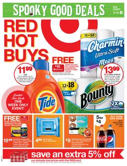 Target Ad for 10/12/14 Spooky Good Deals