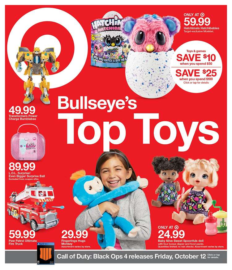 Target Weekly Ad Oct 7 - 13, 2018 page 1