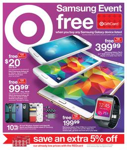 Target Weekly Ad Samsung Event and Family Favourites