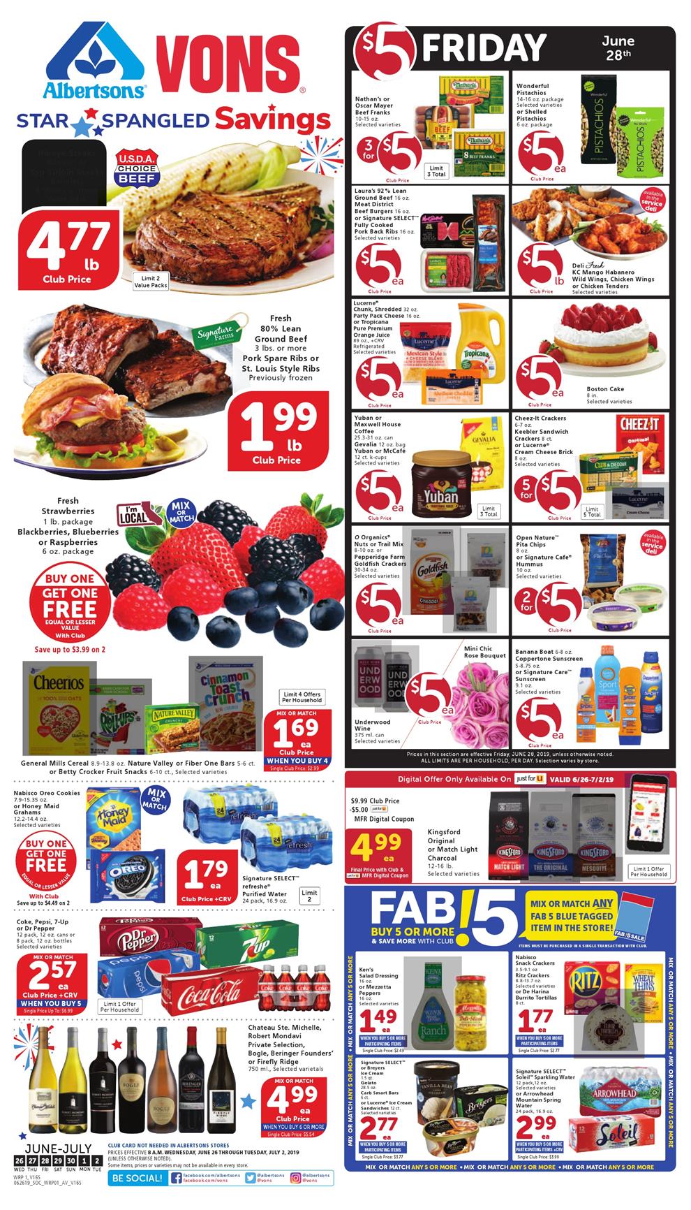 Vons Ad Jun 26 - Jul 2, 2019 | WeeklyAds2