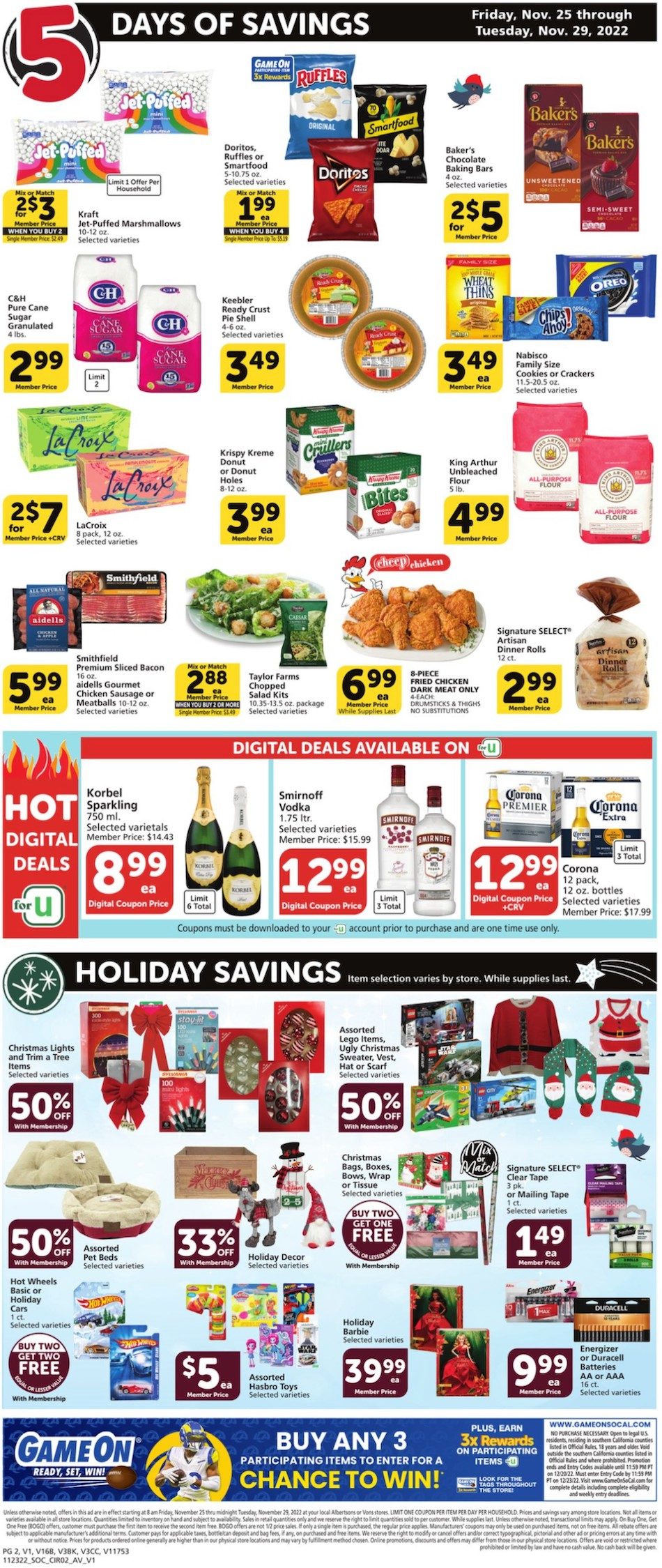 Vons Black Friday Ad Nov 25 29, 2022 WeeklyAds2