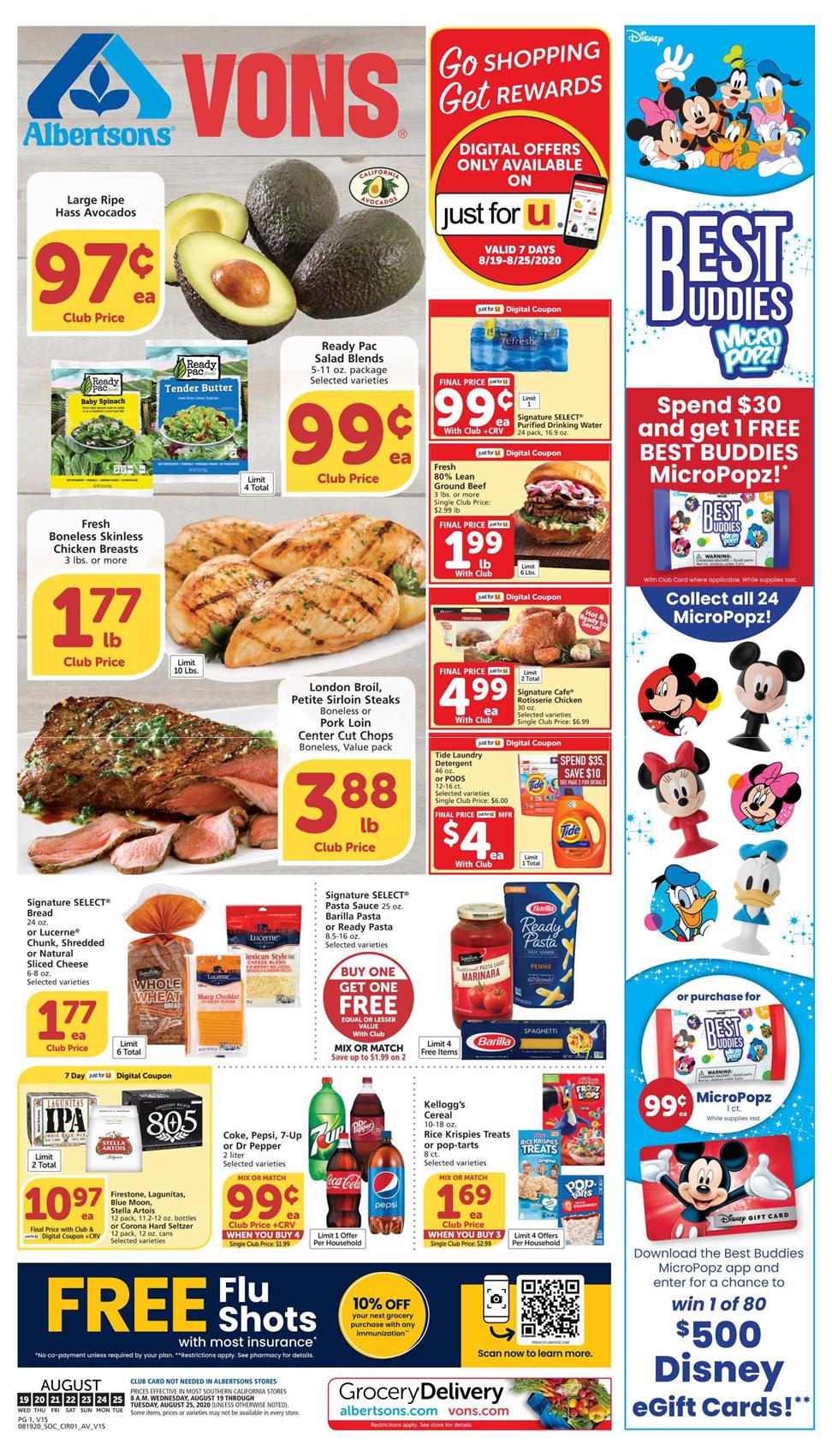 Vons Weekly Ad Aug 19 - 25, 2020 | WeeklyAds2