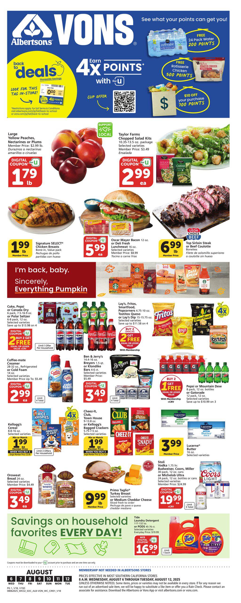 Vons Weekly Ad August 6 - 12, 2025 | WeeklyAds2