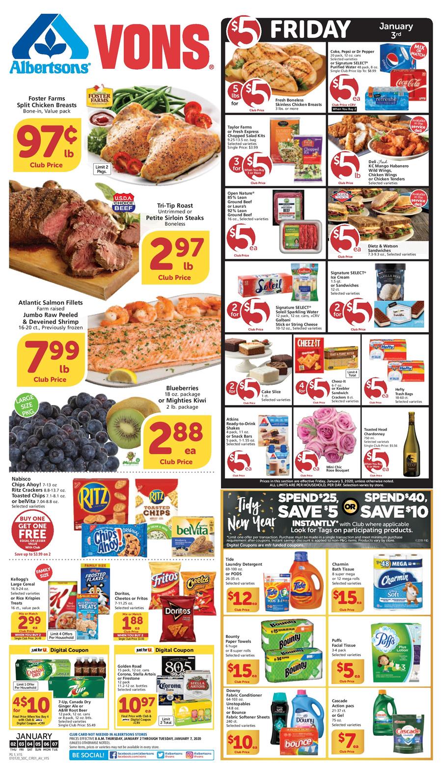 Vons Weekly Ad Jan 2 - 7, 2020 | WeeklyAds2
