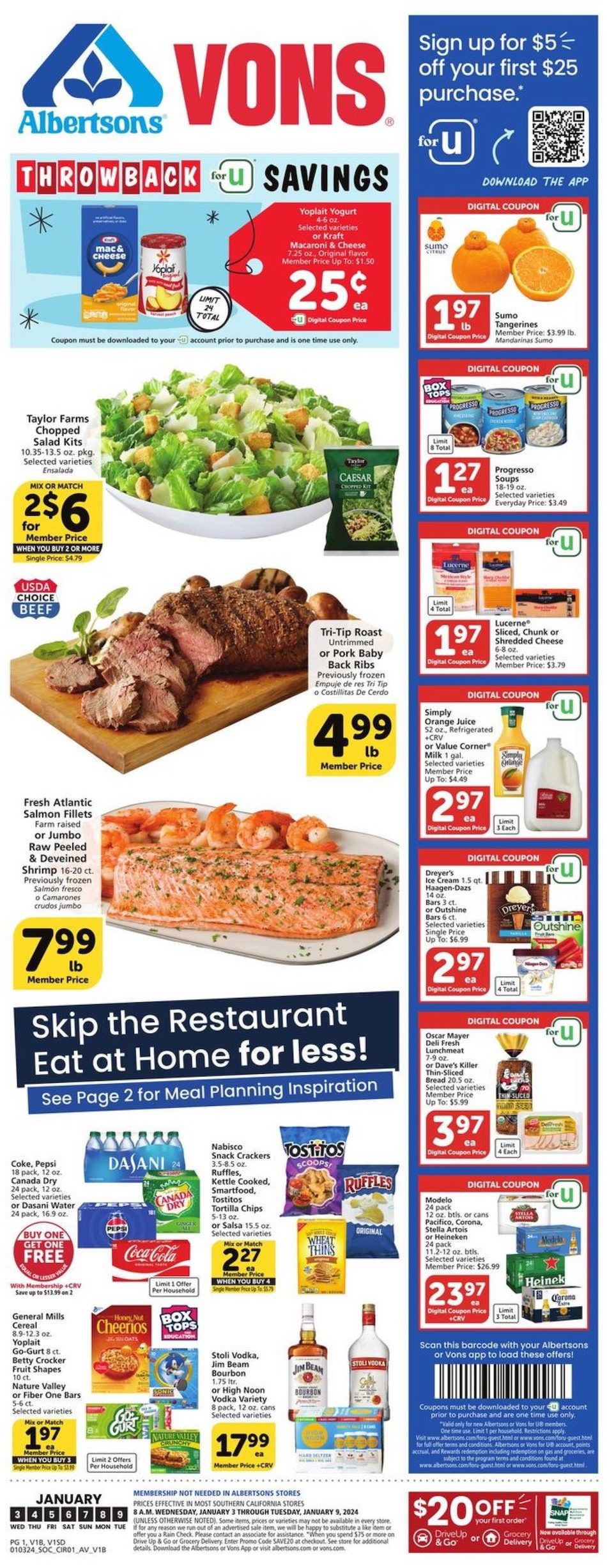 Vons Weekly Ad Jan 3 - 9, 2024 - WeeklyAds2