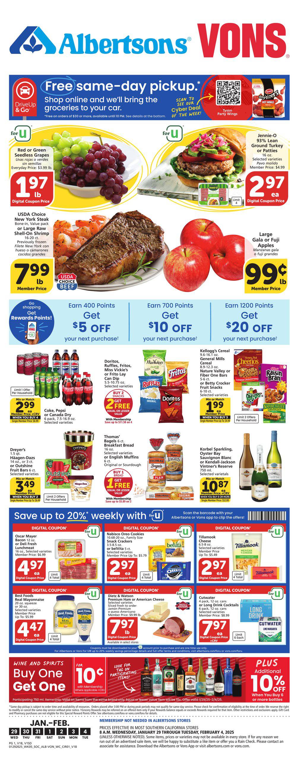Vons Weekly Ad January 29 - February 4, 2025 | WeeklyAds2