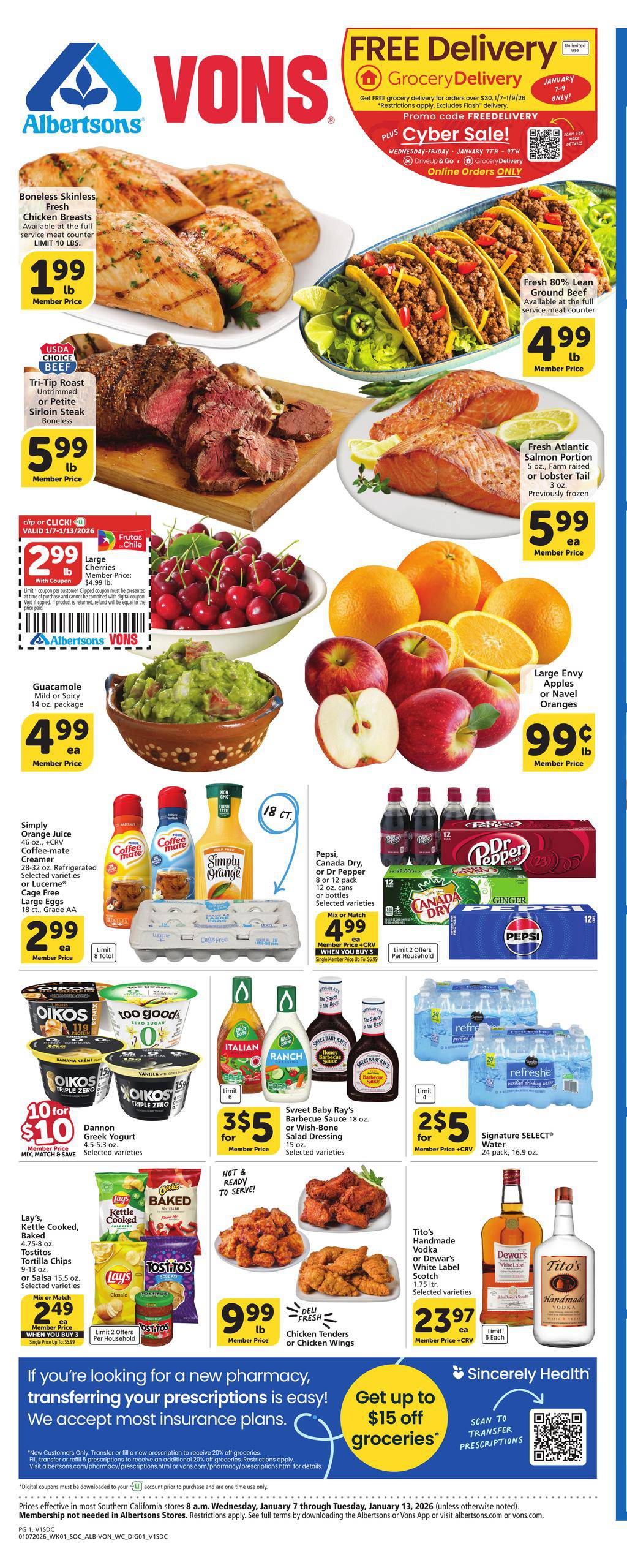 Vons Weekly Ad January 7 - 13, 2026 | WeeklyAds2