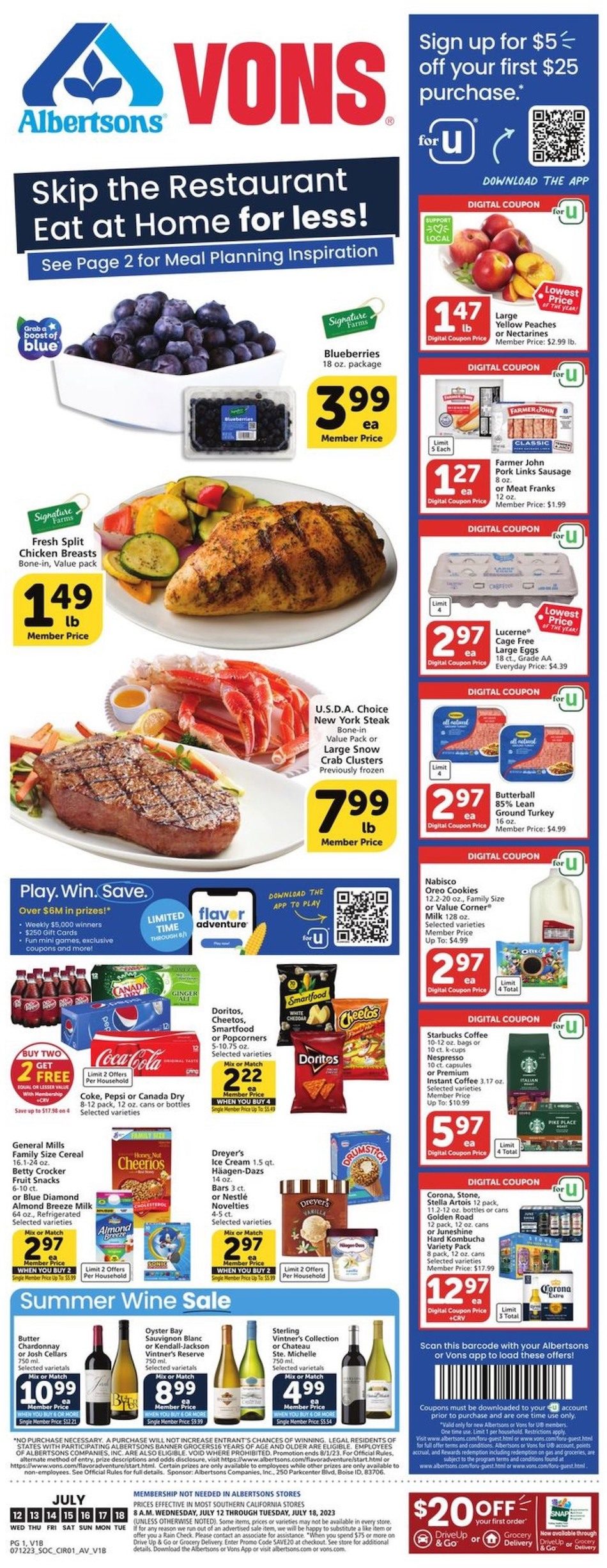 Vons Weekly Ad Jul 12 18, 2023 WeeklyAds2