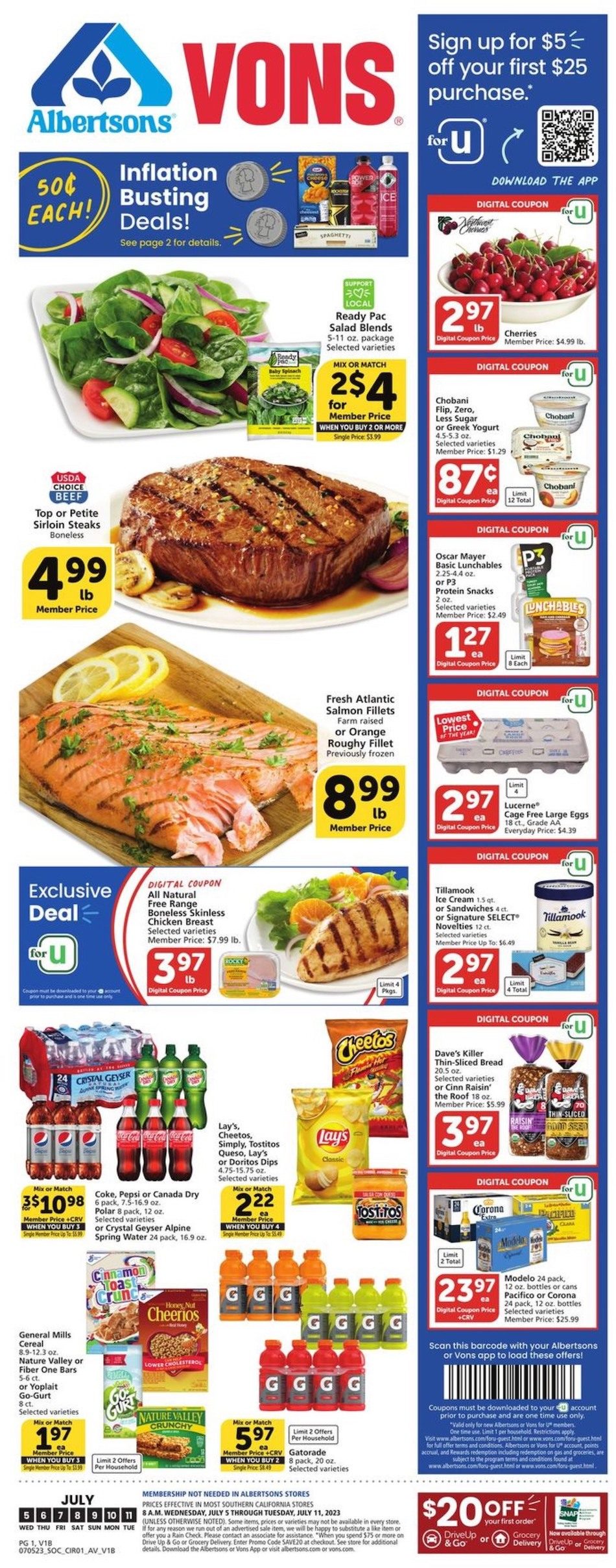 Vons Weekly Ad Jul 5 11, 2023 WeeklyAds2