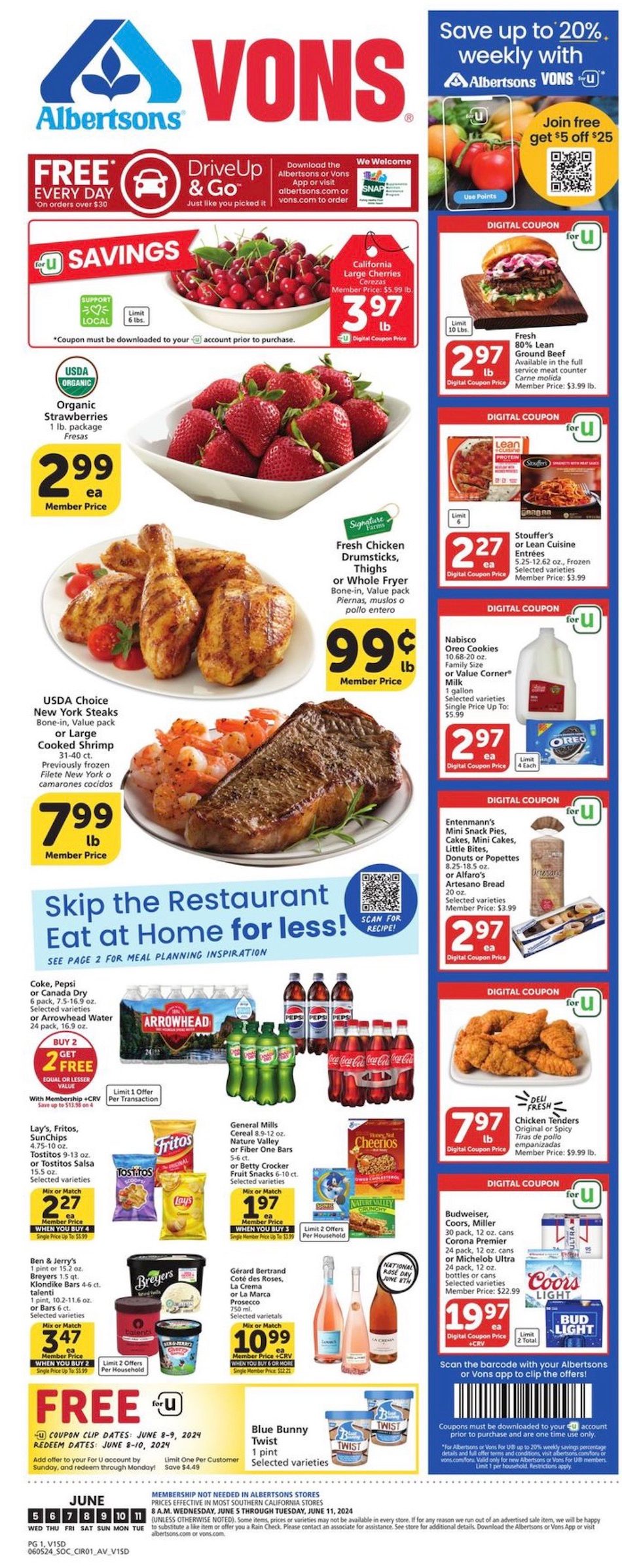 Vons Weekly Ad Jun 5 - 11, 2024 | WeeklyAds2