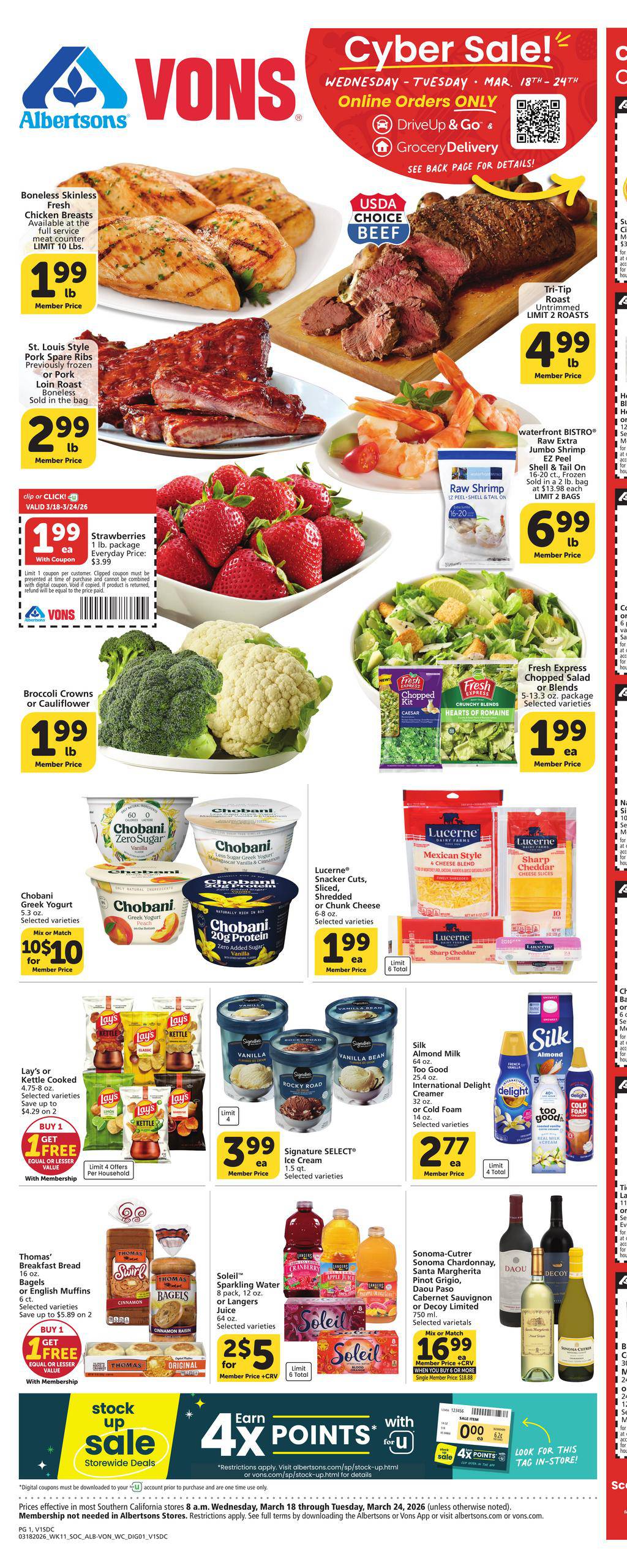 Vons Weekly Ad March 18 - 24, 2026