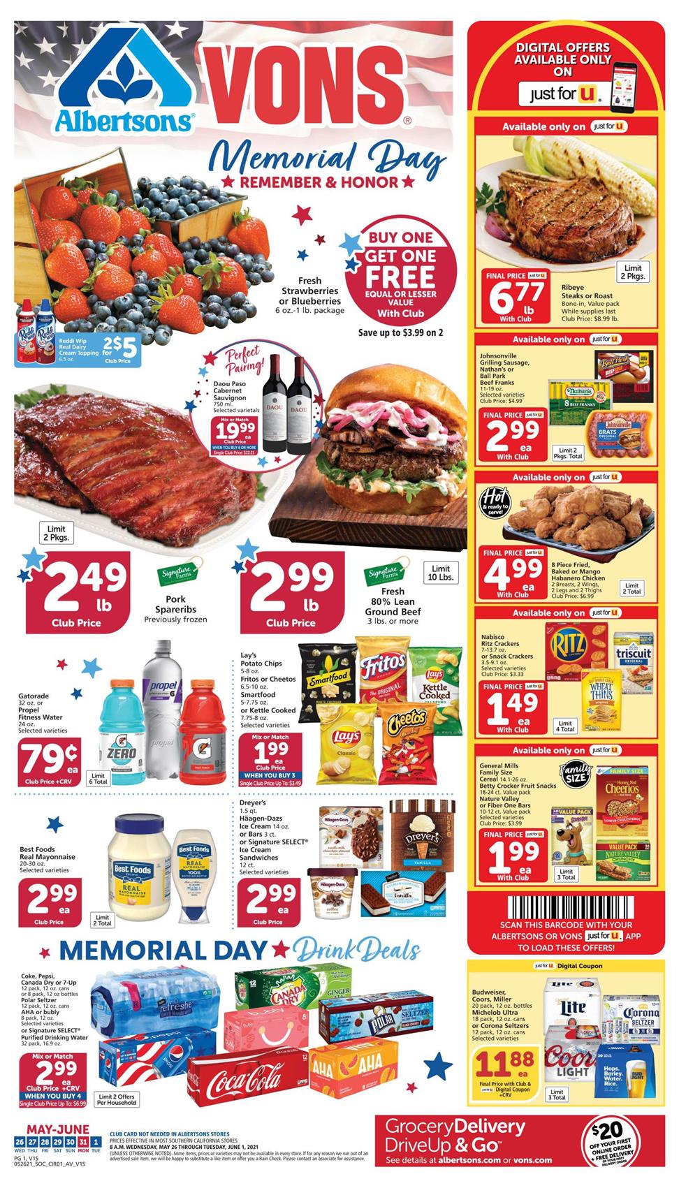 Vons Weekly Ad May 26 Jun 1, 2021 WeeklyAds2