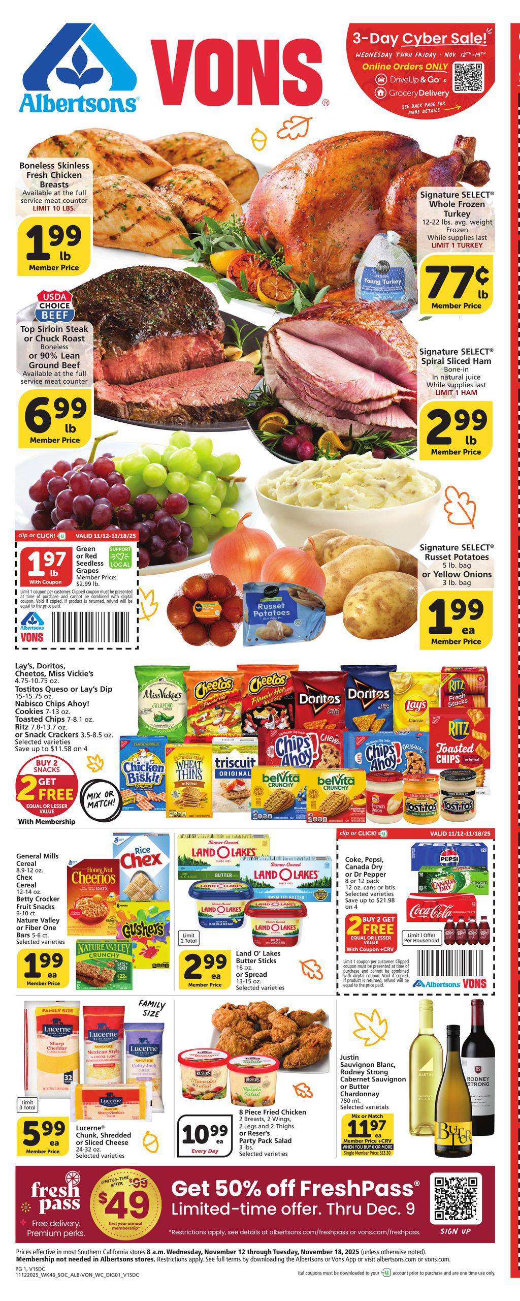 Vons Weekly Ad November 12 - 18, 2025 | WeeklyAds2