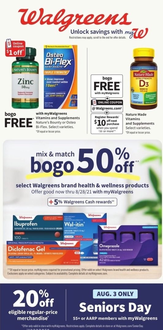 Walgreens Weekly Ad Aug 1 - 7, 2021 | WeeklyAds2