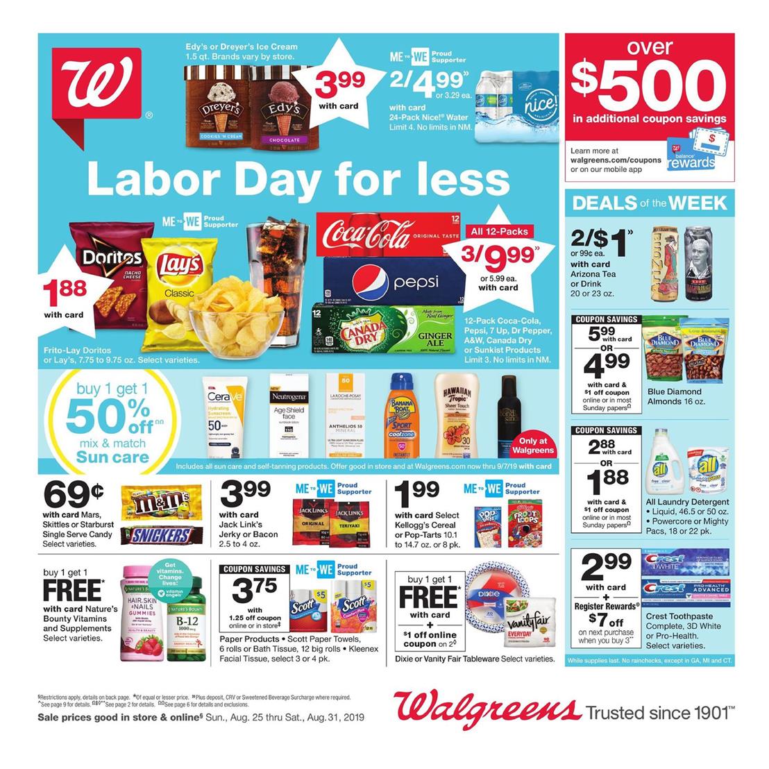 Walgreens Weekly Ad Aug 25 - 31, 2019 - WeeklyAds2