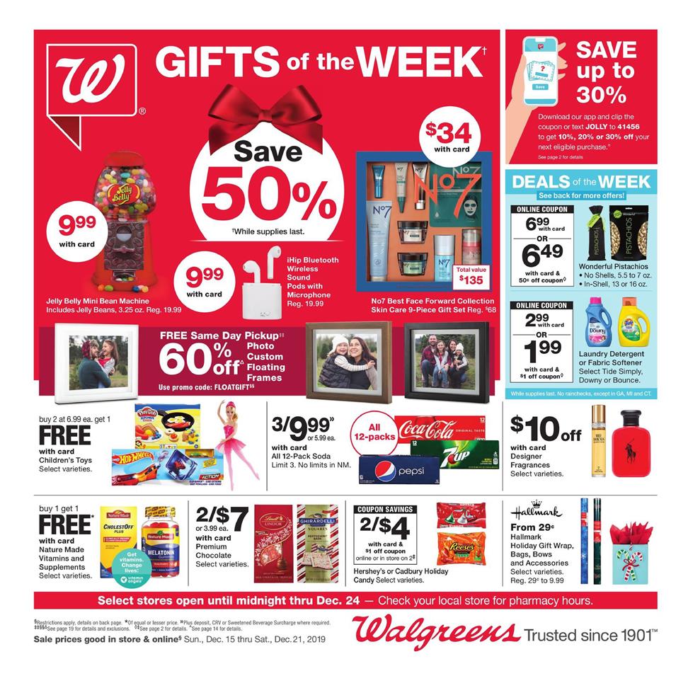 Walgreens Weekly Ad Dec 15 - 21, 2019 page 1