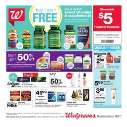 Walgreens Weekly Ad Dec 29 2019 - Jan 4, 2020