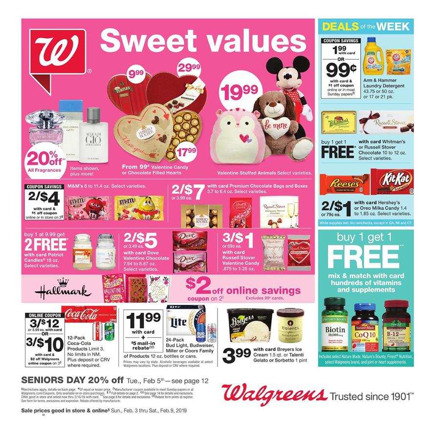 Walgreens Weekly Ad Feb 3 - 9, 2019 page 1