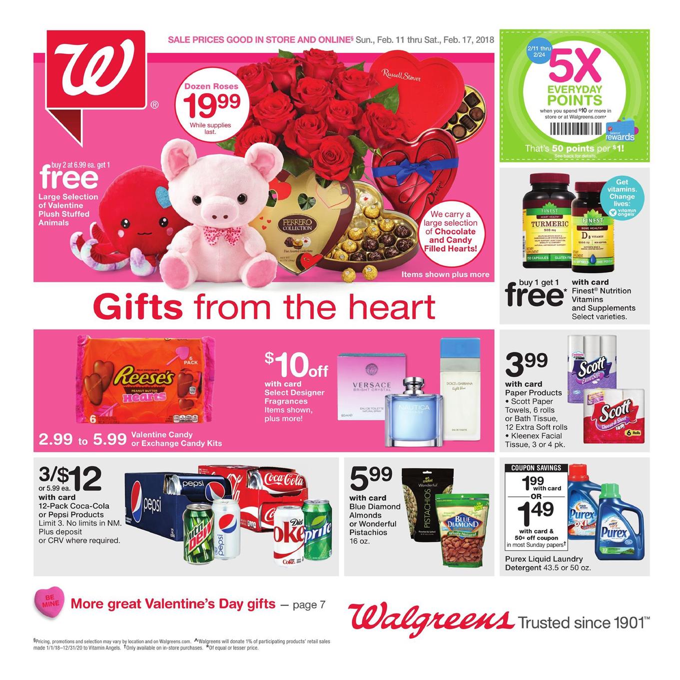 Walgreens Weekly Ad February 7 - 13, 2018 page 1