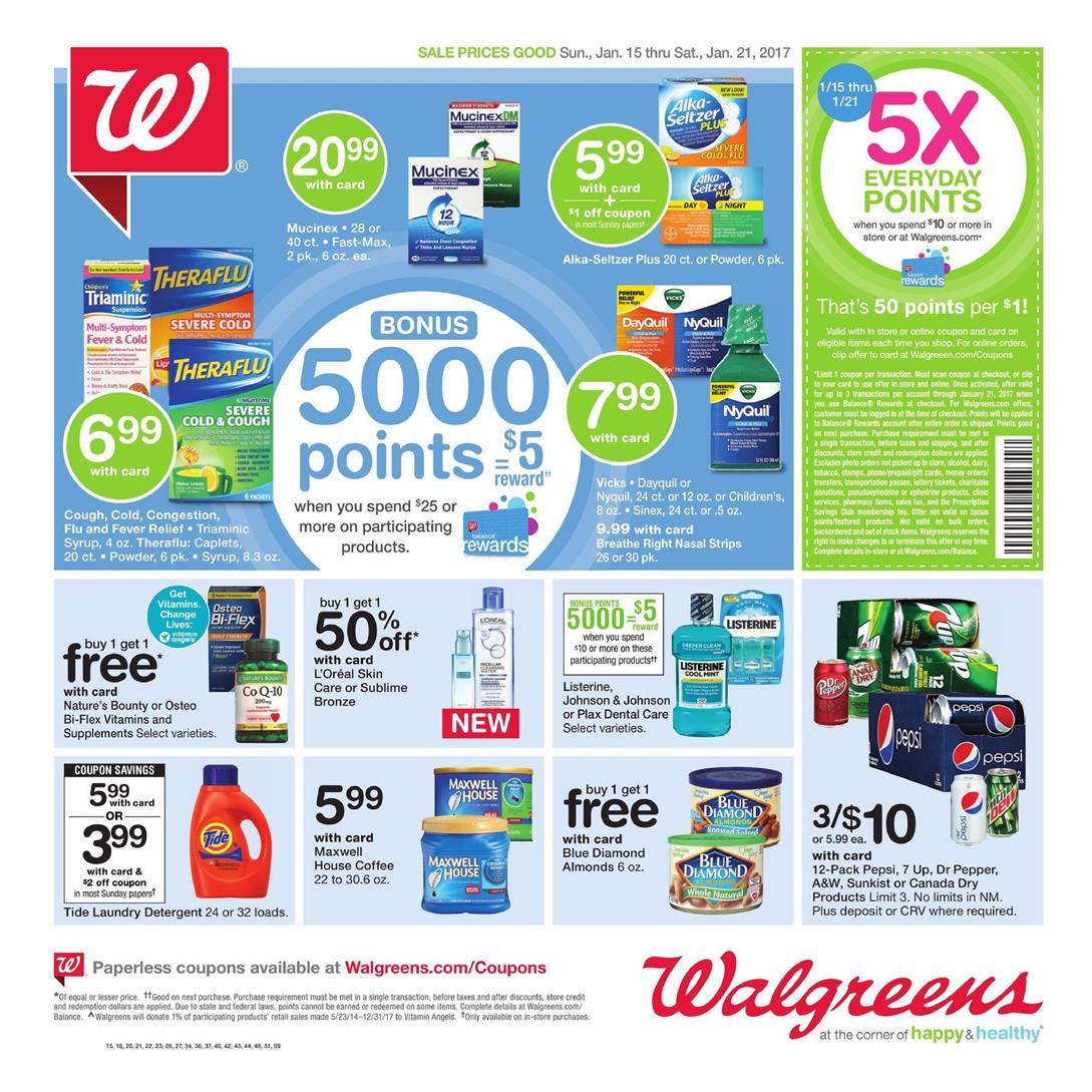 Walgreens Weekly Ad January 15 - 21 2017 - WeeklyAds2